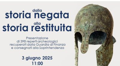 Benevento, 3 giugno 2025: la Soprintendenza presenta 398 reperti archeologici recuperati grazie alla Guardia di Finanza