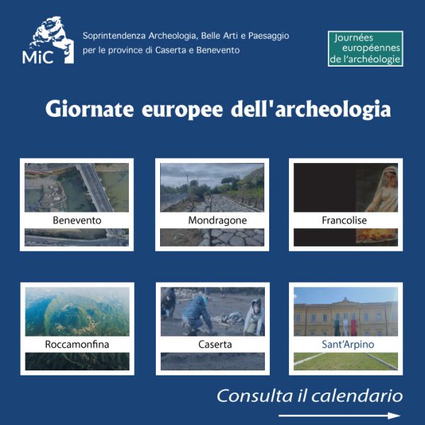 Giornate Europee dell’Archeologia, la Soprintendenza Abap per le province di Caserta e Benevento organizza giornate di studio, aperture straordinarie, esposizione…