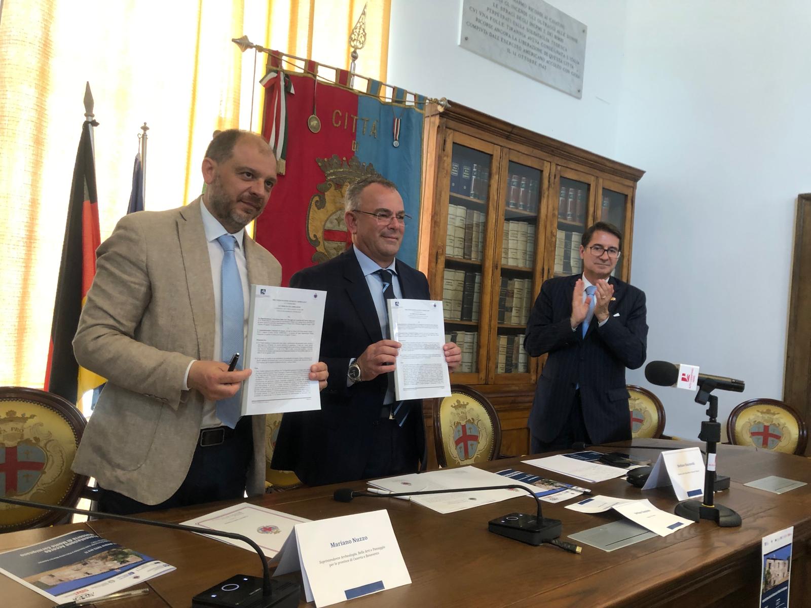 Sottoscritto questa mattina l’accordo per il recupero della Masseria di Monte Carmignano