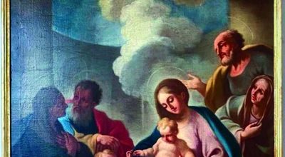 A Parete la presentazione del restauro delle due tele del pittore Onofrio Marchione