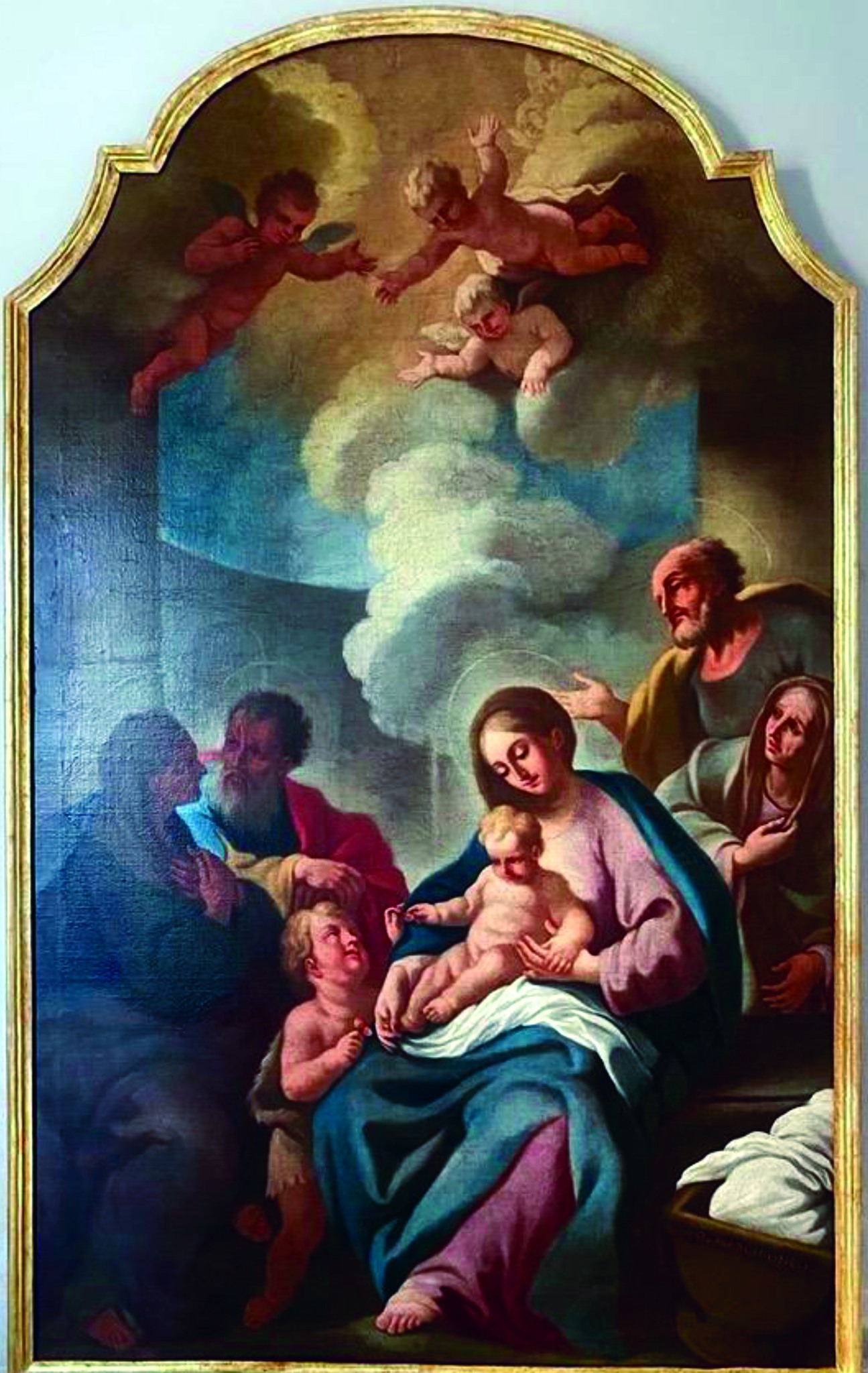 A Parete la presentazione del restauro delle due tele del pittore Onofrio Marchione